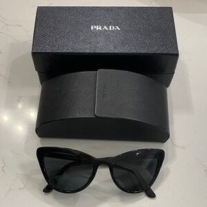 Prada Women's Black Cat-Eye Sunglasses